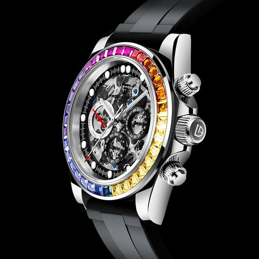 ChronoState Prism Royale Skeleton Automatic Luxury Watch for Men