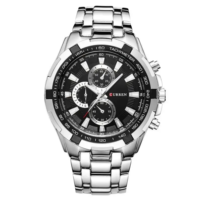 CURREN 8023 Montre à Quartz Homme Étanche Sport Militaire Montres Hommes Affaires Acier Inoxydable Montre-bracelet Homme Horloge Reloj Hombre