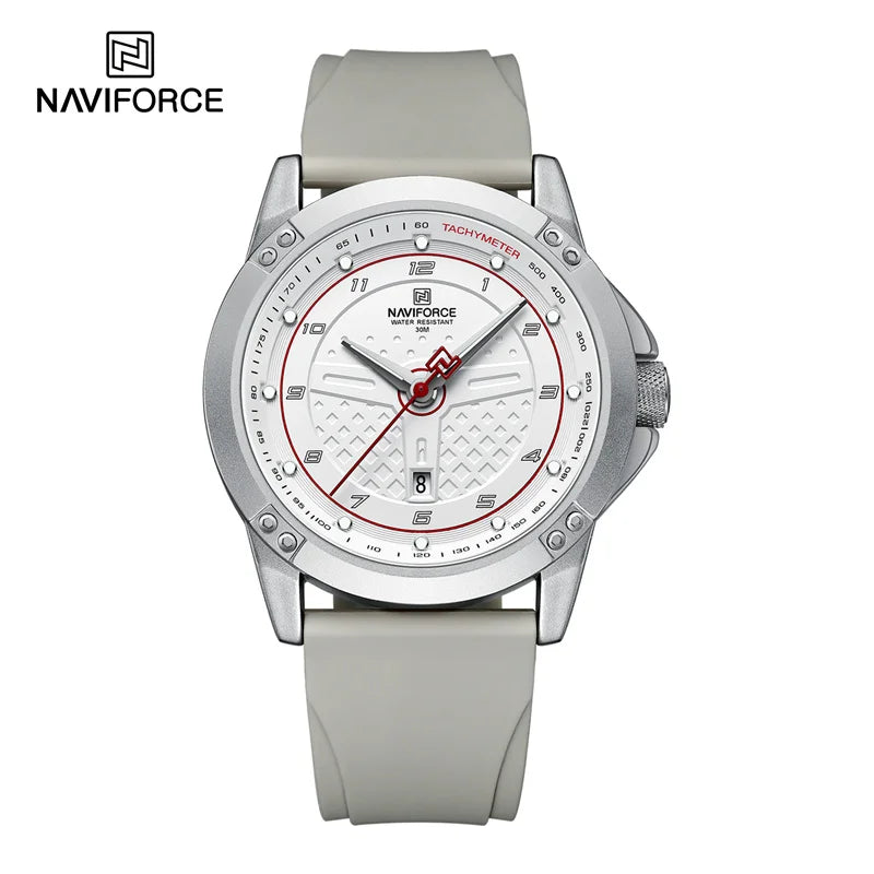 Montre NAVIFORCE pour Homme, Classique, Tendance, Date, Lumineuse, Étanche, Sport, Bracelet en Silicone, Montre-bracelet à Quartz Relogio Masculino 2025