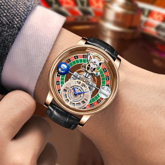 ChronoState Celestial Roulette Luxury Quartz Watch for Men