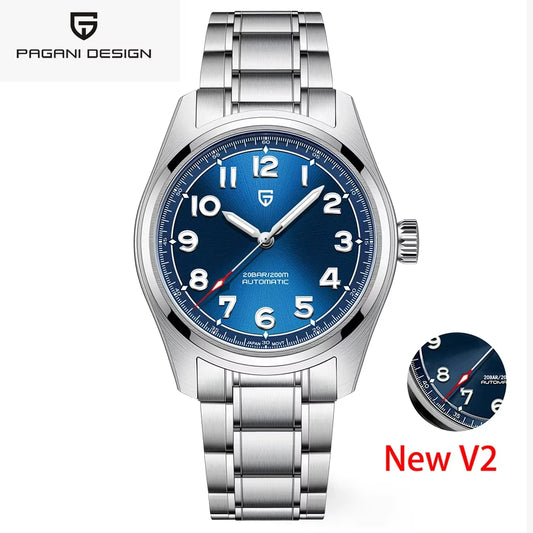PAGANI Design 2026 Nouvelle Montre Mécanique Automatique Homme NH35A Verre Saphir Acier Inoxydable Étanche 200m Reloj Hombre