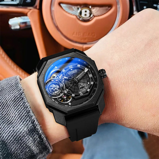 ChronoState Velocity Skeleton Luxury Sport Quartz Watch for Men