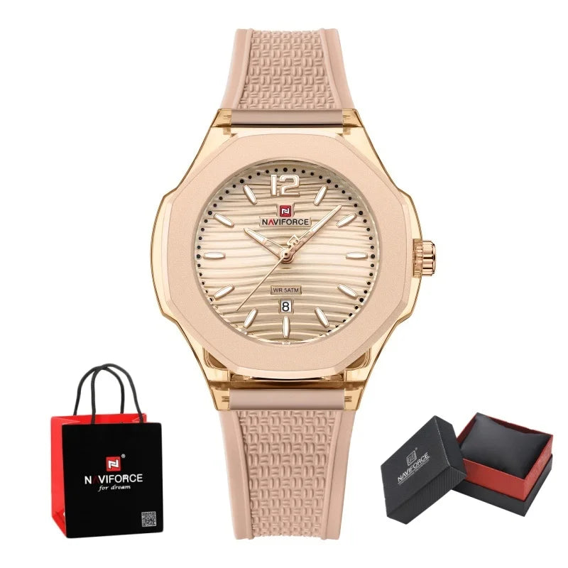 Montre NAVIFORCE NF6109 Quartz Étanche Silicone Luxe