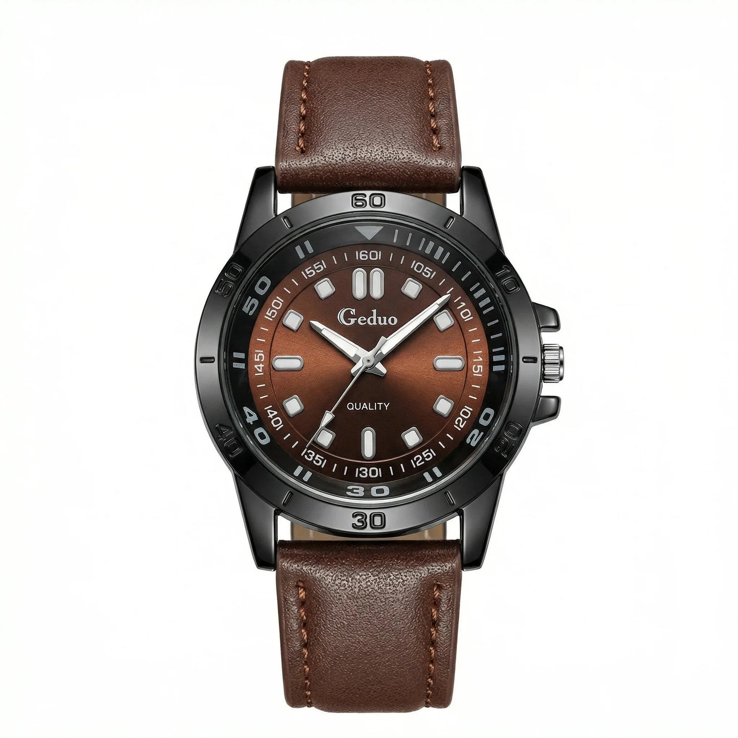 ChronoState 2026 Classic Leather – Montre décontractée à quartz pour hommes | Montre-bracelet analogique tendance