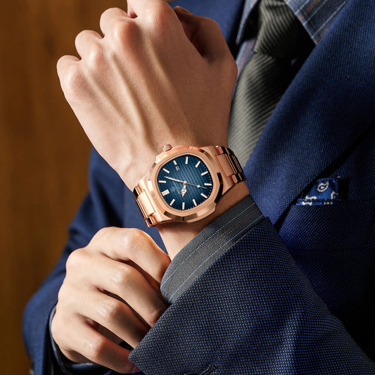 2026 New For Men Fashion Brand Male Watch Waterproof Luminous Stainless Steel Watches Date Week Casual Quartz Men's Clock Reloj