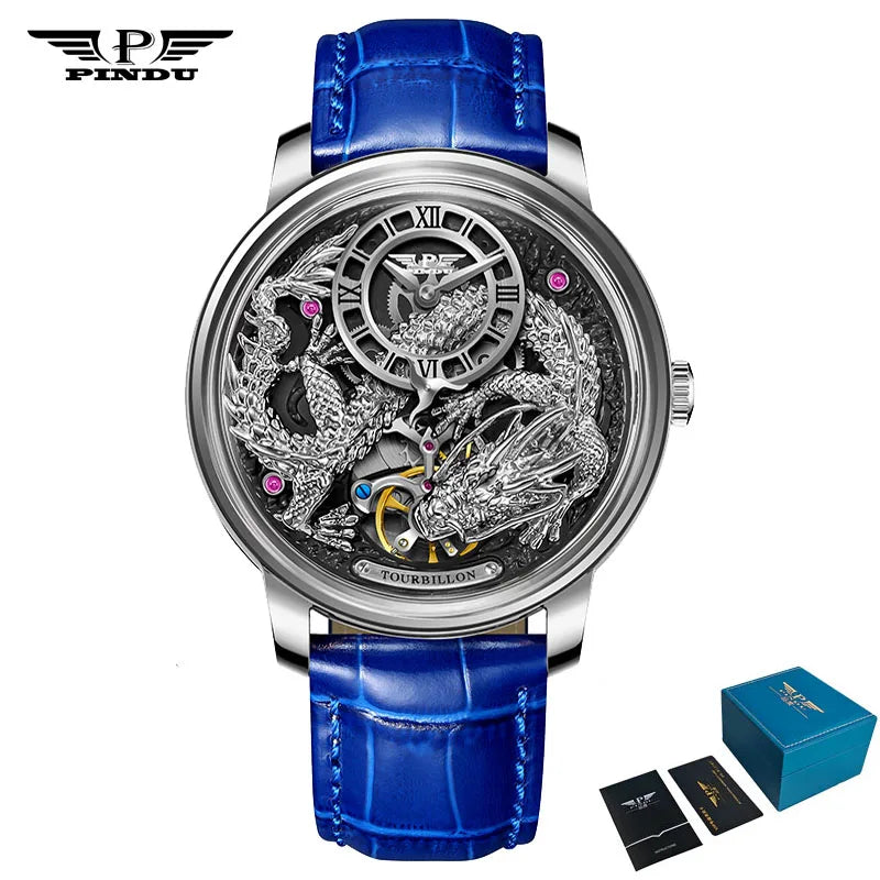 PINDU P6632 Développe des montres mécaniques automatiques pour hommes