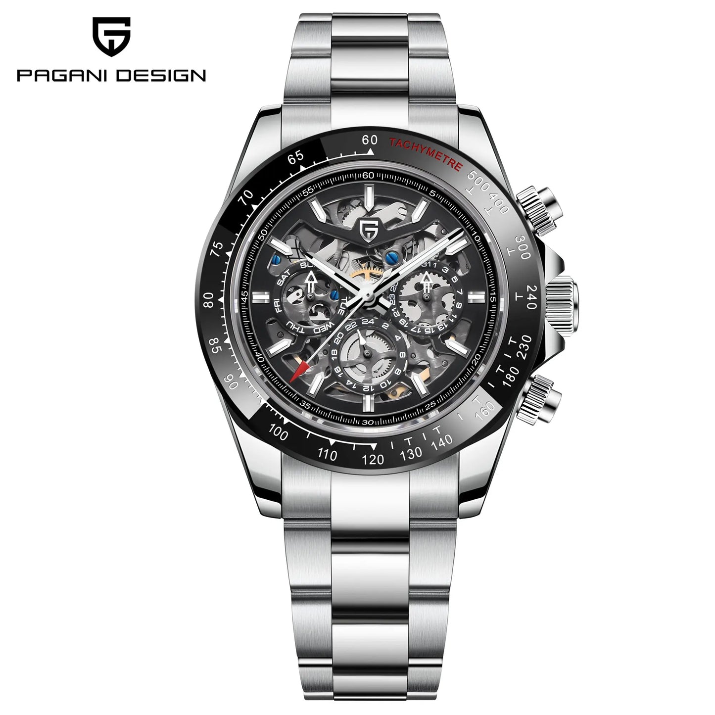 ChronoState Noir Prestige Automatic Luxury Chronograph Watch for Men