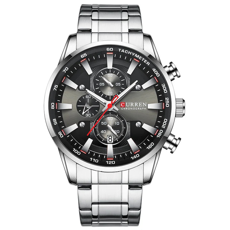 Nouvelles montres pour hommes Top Marque de luxe CURREN Montre homme à quartz Sport Étanche Montres-bracelets Chronographe Date Relogio Masculino
