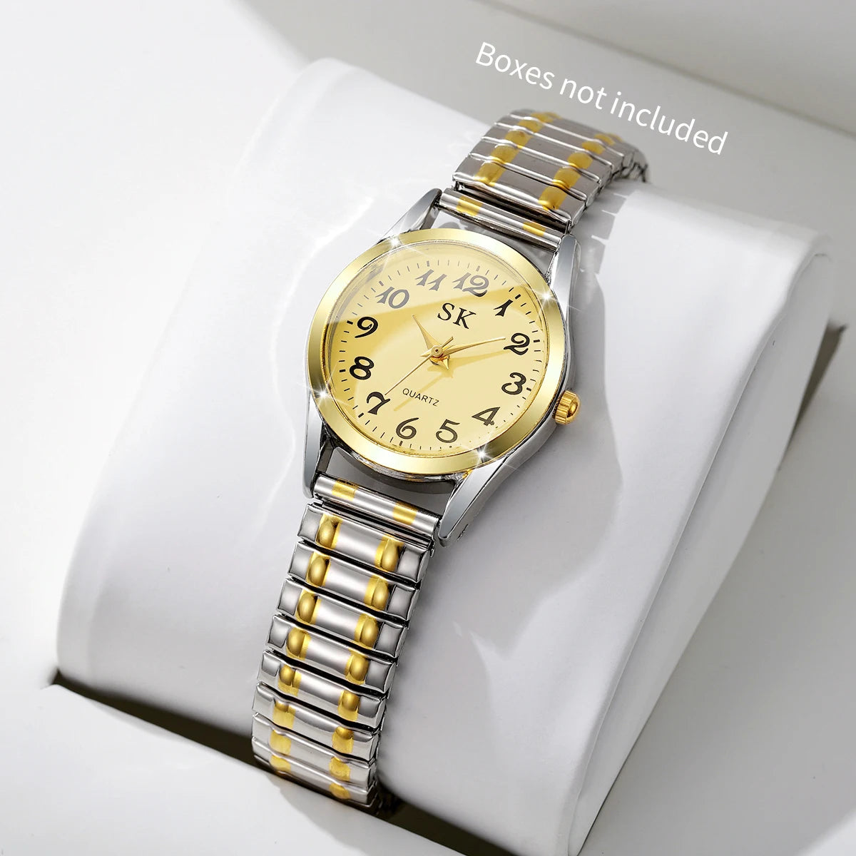 Montres Élégantes pour Femmes à Petit Cadran, Montre à Quartz Tendance avec Bracelet Élastique, Reloj Mujer (Sans Boîte)