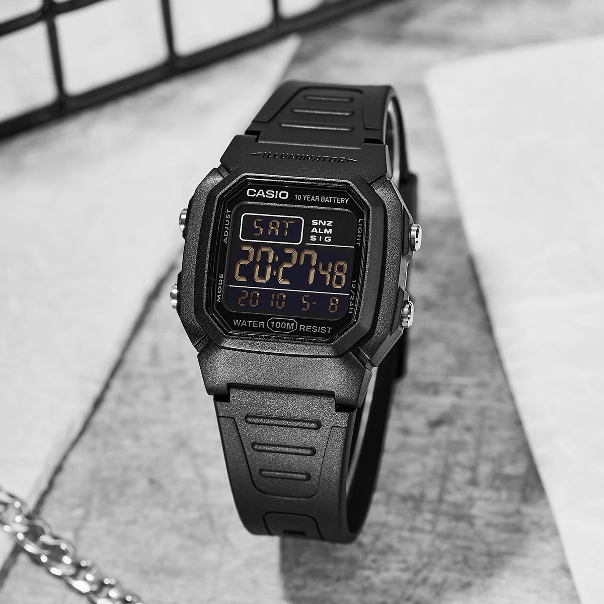 Montre Casio G-Shock Montre homme de luxe militaire avec pile 10 ans Montre numérique sport quartz homme relogio W-800H