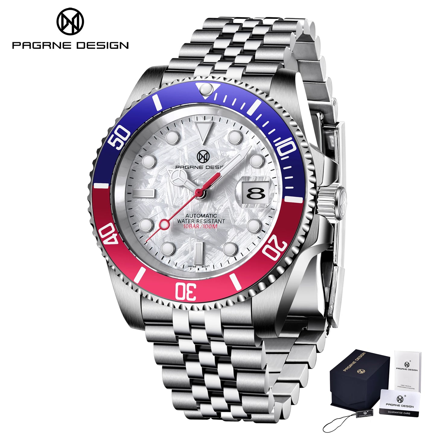 Montre de sport automatique ChronoState Velocity Prime en acier inoxydable pour homme