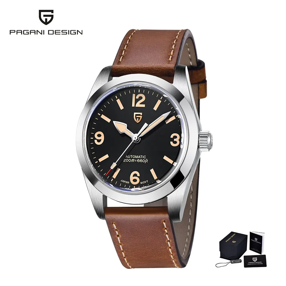 PAGANI DESIGN 2026 Nouvelle Montre Mécanique Automatique Homme 36MM NH35 Saphir Acier Inoxydable Revêtement AR 20Bar Montre pour Homme