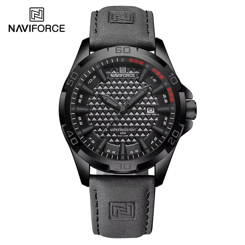 NAVIFORCE NF8023 PU Strap Calendar Watch