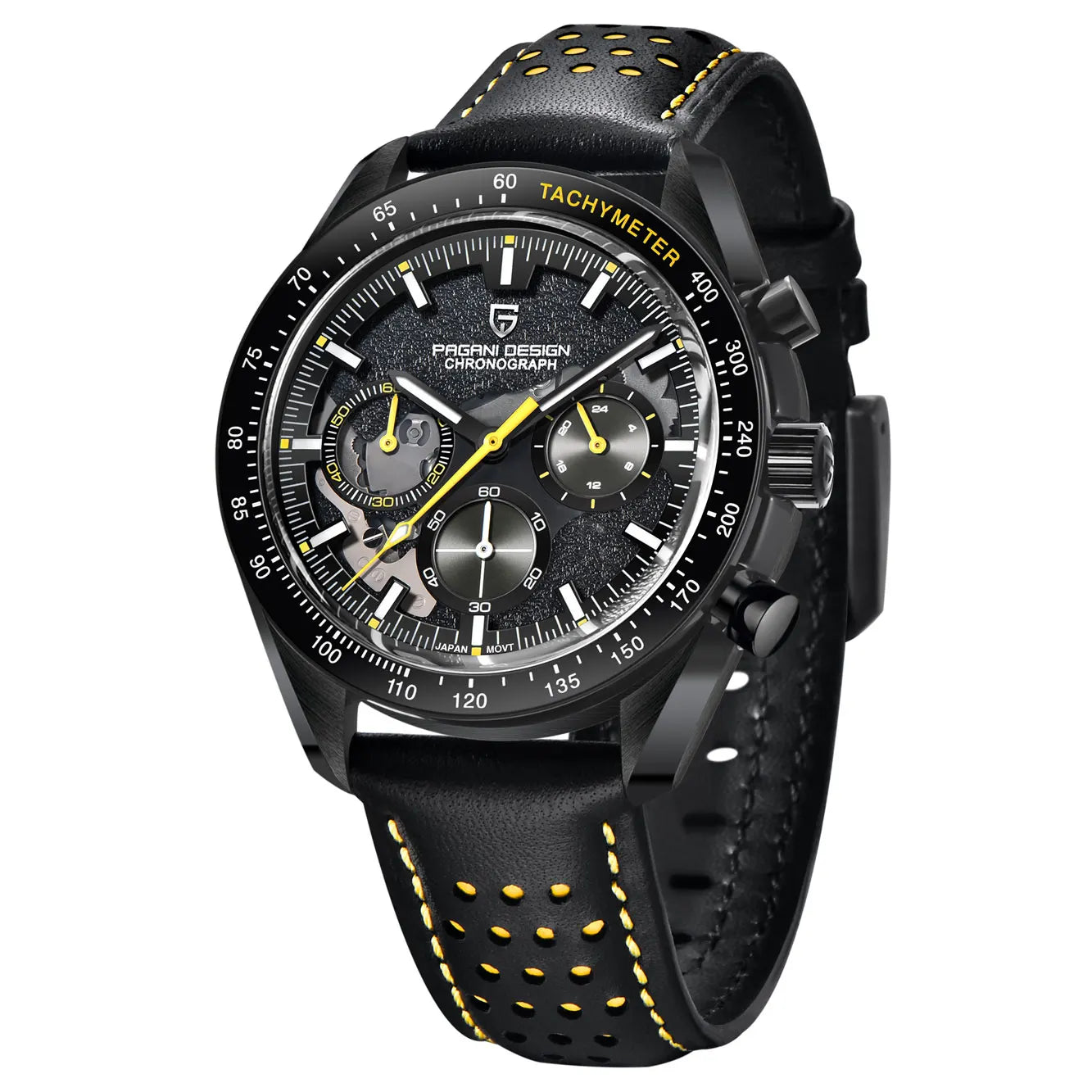 ChronoState Lunar Phantom Chronograph Quartz Watch for Men