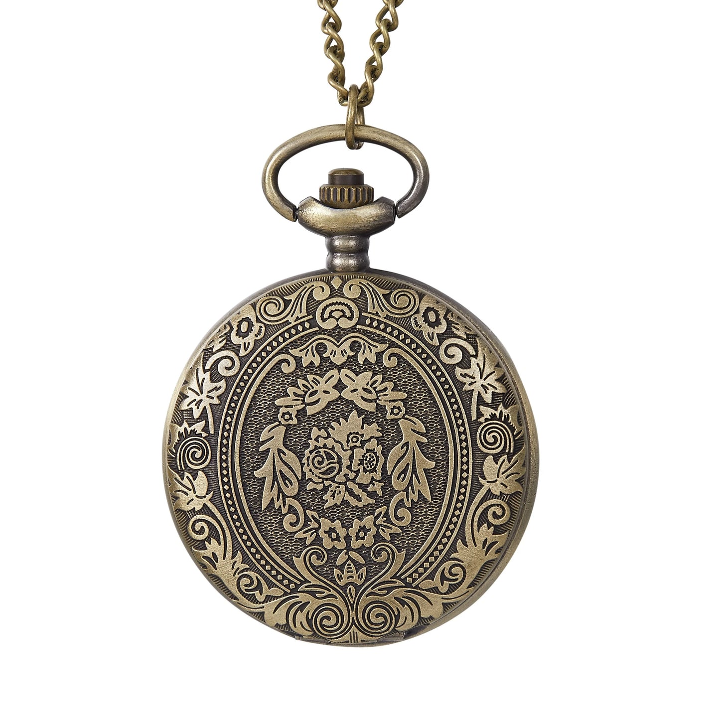 Montres de poche classiques et rétro à couvercle rabattable, gravées, pour femmes et hommes, montres suspendues à quartz, idéales pour offrir des cadeaux.