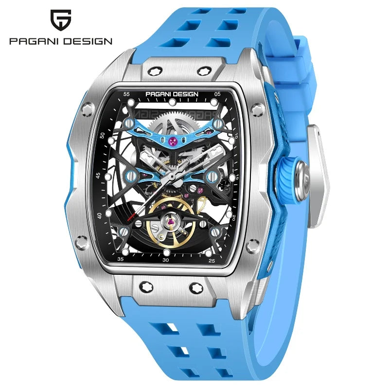 ChronoState Urban Skeleton Automatic Stainless Steel Watch for Men