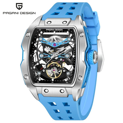 ChronoState Urban Skeleton Automatic Stainless Steel Watch for Men