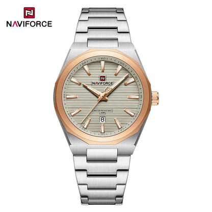 NAVIFORCE Montre-bracelet à quartz étanche Mode Point lumineux Homme Affichage de la date Montre de sport Montres pour homme Relogio Masculino