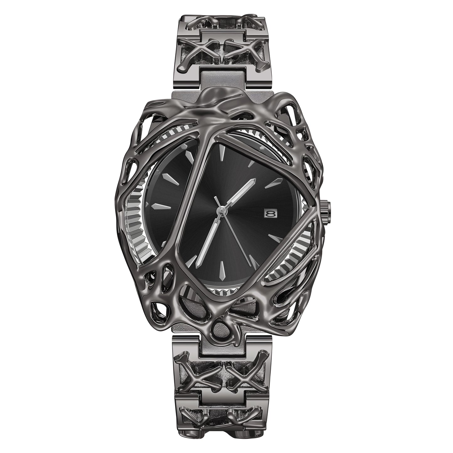 Montres ins de niche avancées de forme spéciale pour montres américaines européennes Y2K rétro de style albâtre pour montres de vigne élégantes pour hommes et femmes