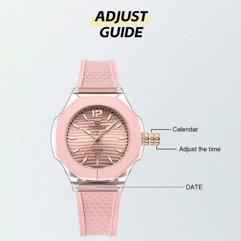 Montre NAVIFORCE NF6109 Quartz Étanche Silicone Luxe