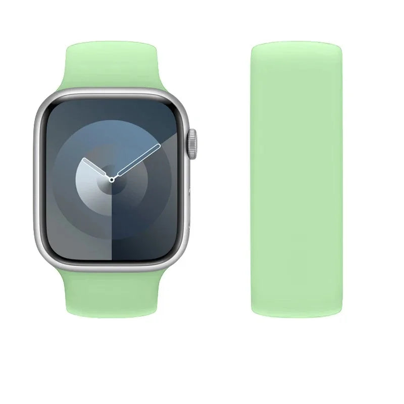 Solo Loop silicone for apple Watch Bands 40mm 44mm 45 41 49mm 42mm 46mm 38 bracelet iwatch series 11 10 9 8 7 6 se3 ultra2 strap