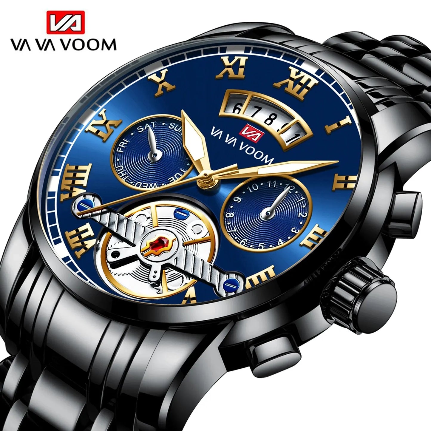 Relogio Masculino Top Brand Stainless Steel Luminescence 3Bar
