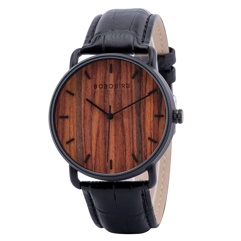 Montre en bois BOBO BIRD pour hommes, design unique, mouvement à quartz de haute qualité, montres-bracelets pour femmes, amis de la famille, liquidation de montres