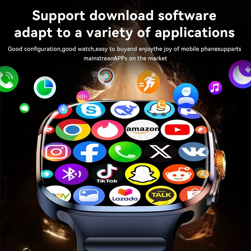 Montre connectée M99 avec écran Amoled plus grand de 2,4 pouces, menu à 12 panneaux, caméra rotative à 190°, batterie de 2100 mAh et système d'exploitation Android 10.0