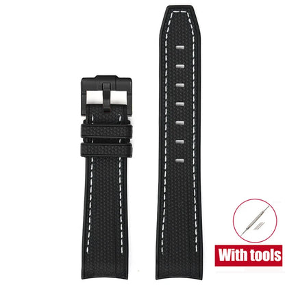 Bracelet de montre en caoutchouc pour Swatch X Omega Joint MoonSwatch étanche Sport 20mm Bracelet de montre en silicone incurvé pour hommes et femmes