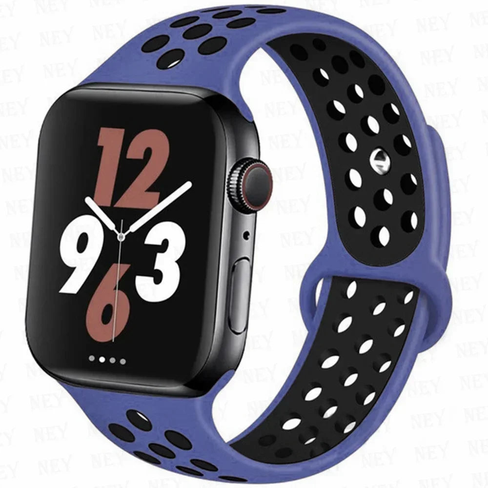 Sport Strap For Apple Watch Band Ultra 49mm 44mm 45mm 38/40mm/41mm Silicone Pride Bracelet correa iWatch Series 8 7 6 4 5 3 9 SE