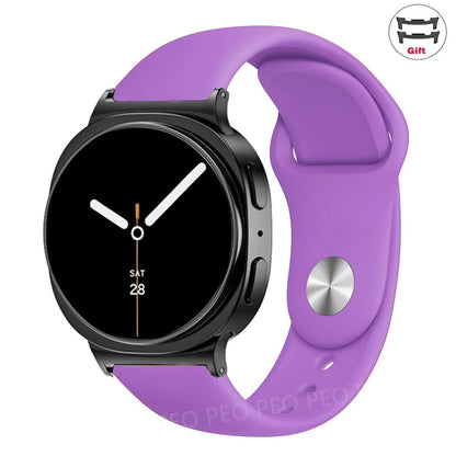 Sports Silicone Strap for Samsung Galaxy Watch 8 40mm 44mm Band No Gaps Correa Bracelet for Galaxy 8 Classic 46mm Accessories