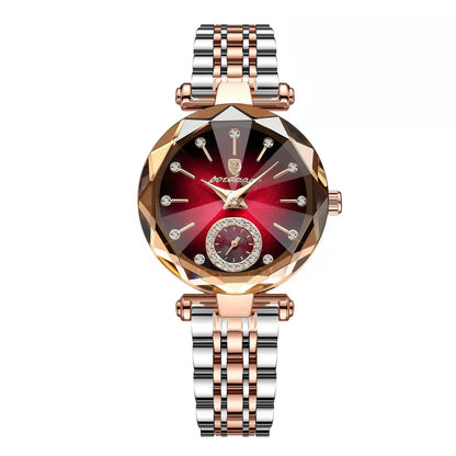 POEDAGAR Luxury Elegant Ladies Wristwatch Waterproof Stainless Steel Quartz Watches For Woman Simple Casual Dress Women's Watch