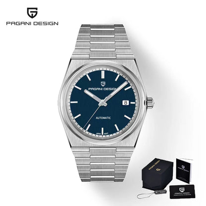 Montre automatique mécanique Pagani Design pour homme, mouvement Miyota8215, de luxe, en acier inoxydable avec saphir et traitement antireflet, étanche