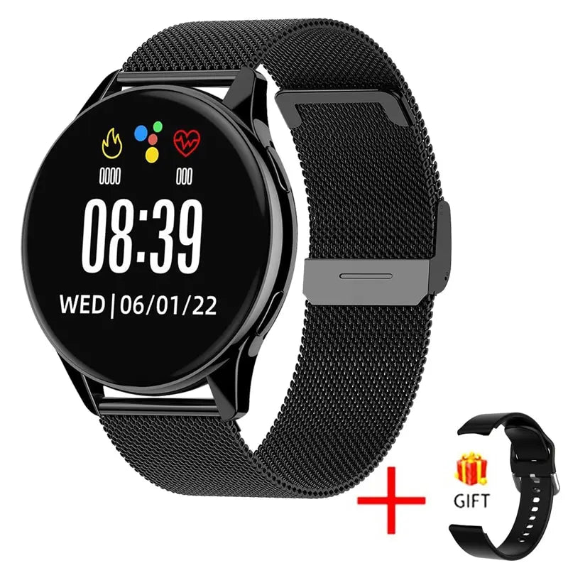 LIGE Nouvelle Montre Connectée 2025 Charge Sans Fil Smartwatch Appels Bluetooth Montres Hommes Femmes Bracelet Connecté Cadran Personnalisé +Boîte