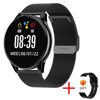 LIGE Nouvelle Montre Connectée 2025 Charge Sans Fil Smartwatch Appels Bluetooth Montres Hommes Femmes Bracelet Connecté Cadran Personnalisé +Boîte