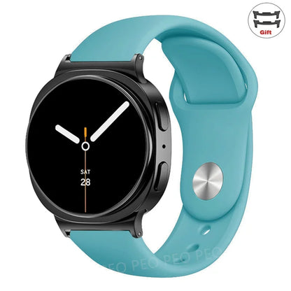 Sports Silicone Strap for Samsung Galaxy Watch 8 40mm 44mm Band No Gaps Correa Bracelet for Galaxy 8 Classic 46mm Accessories