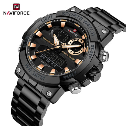 NAVIFORCE NF9237 Military Dual Display Chronograph Watch