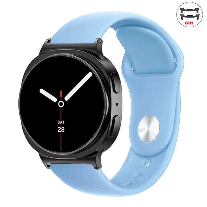 Sports Silicone Strap for Samsung Galaxy Watch 8 40mm 44mm Band No Gaps Correa Bracelet for Galaxy 8 Classic 46mm Accessories