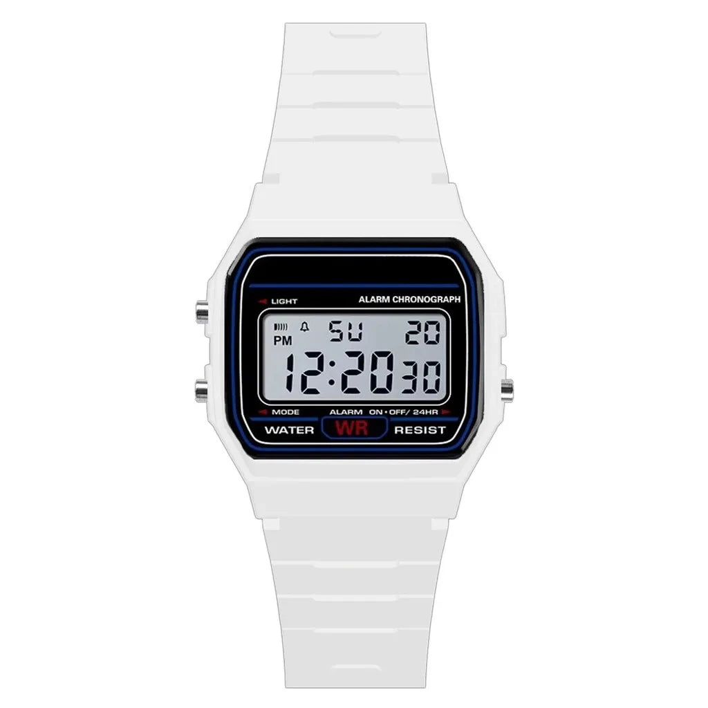 Montre de sport de luxe analogique et numérique militaire LED étanche pour homme, femme et enfant avec bracelet et alarme