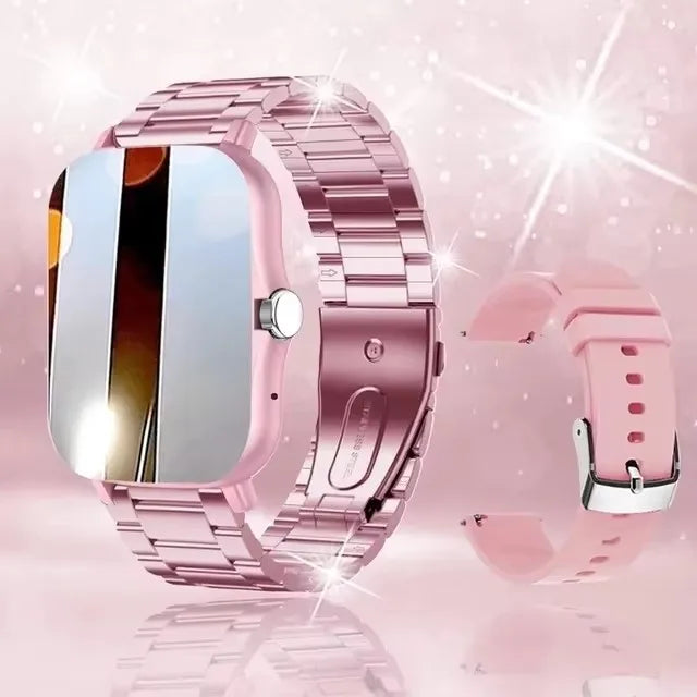 Montre connectée étanche 1,83'' avec réponse aux messages, appels, surveillance du sommeil, podomètre sportif, alertes d'informations pour iPhone Android