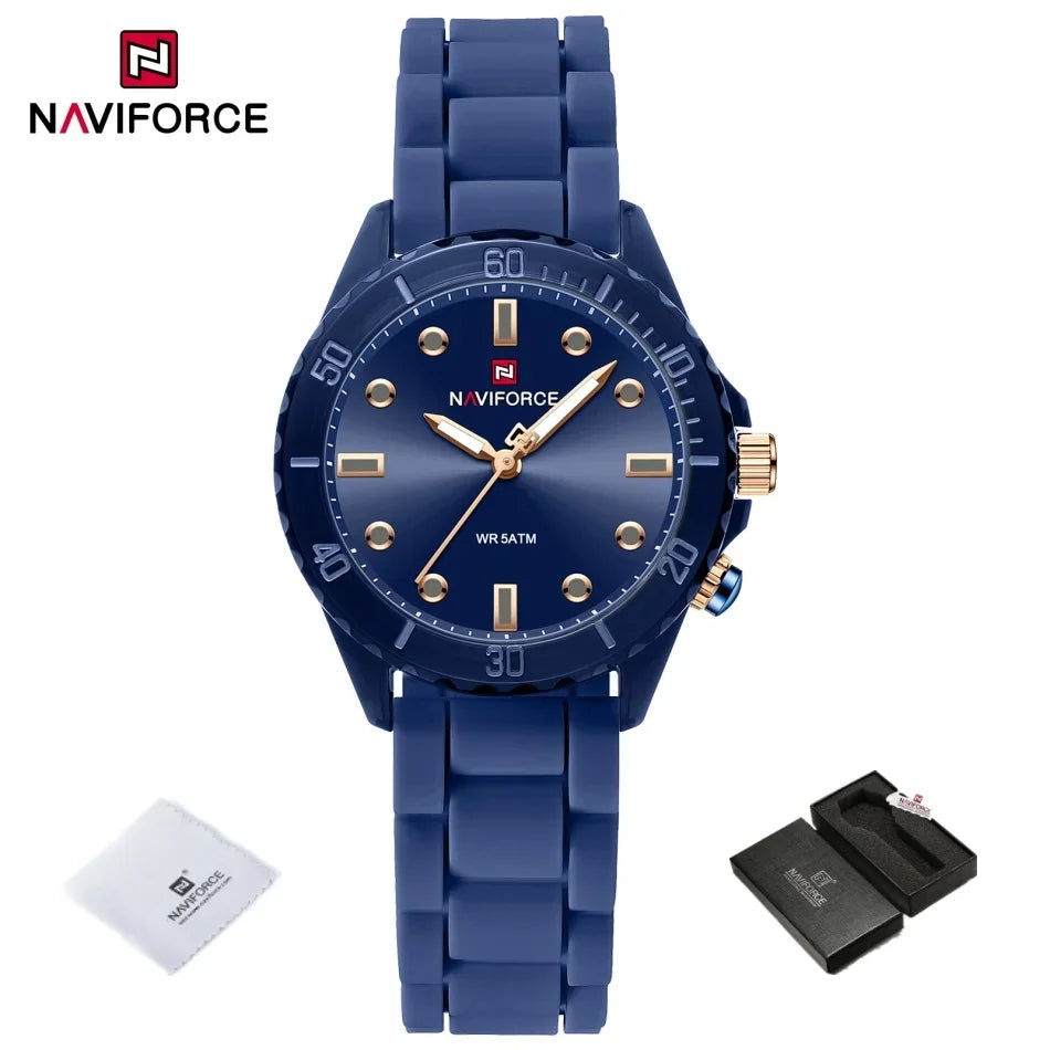 NAVIFORCE NF7115 Montre élégante, étanche, légère et stylée, montre décontractée