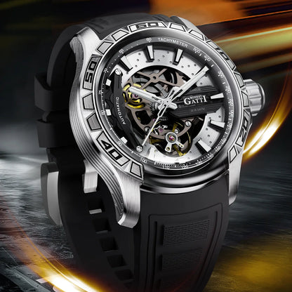 Montre Automatique Homme Squelette BONEST GATTI 2026 Édition Limitée Visibilité Nocturne Verre Saphir - Montre pour Hommes