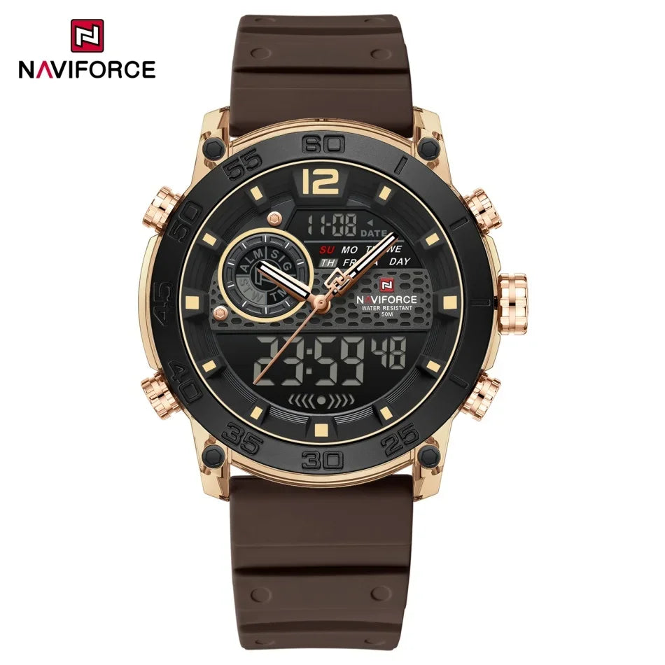 NAVIFORCE NF6104 Dual Display Multifunction Watch