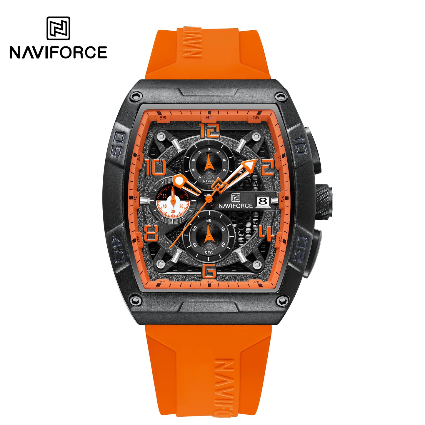 NAVIFORCE NF8052 Multi-Function Calendar Large Dial Watch
