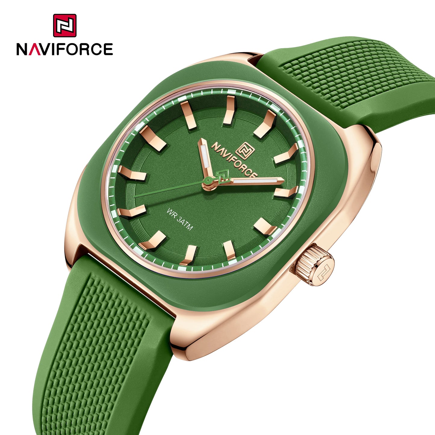NAVIFORCE – Montre à quartz décontractée et élégante pour femme, bracelet en silicone, cadeau pour femme, montre-bracelet décontractée, Relogio Feminino