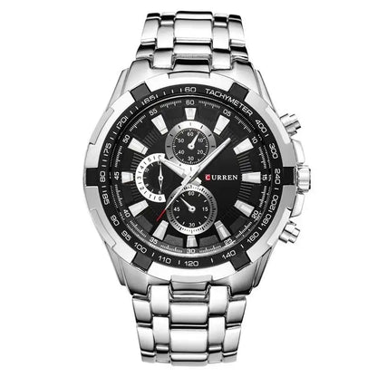 CURREN 8023 Montre à Quartz Homme Étanche Sport Militaire Montres Hommes Affaires Acier Inoxydable Montre-bracelet Homme Horloge Reloj Hombre