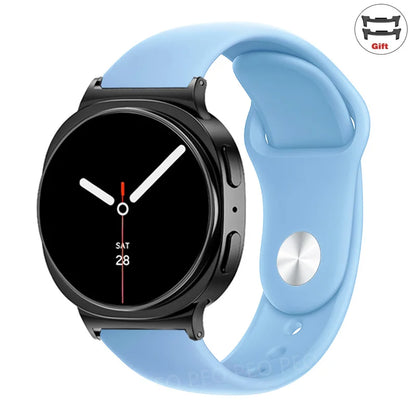 Sports Silicone Strap for Samsung Galaxy Watch 8 40mm 44mm Band No Gaps Correa Bracelet for Galaxy 8 Classic 46mm Accessories