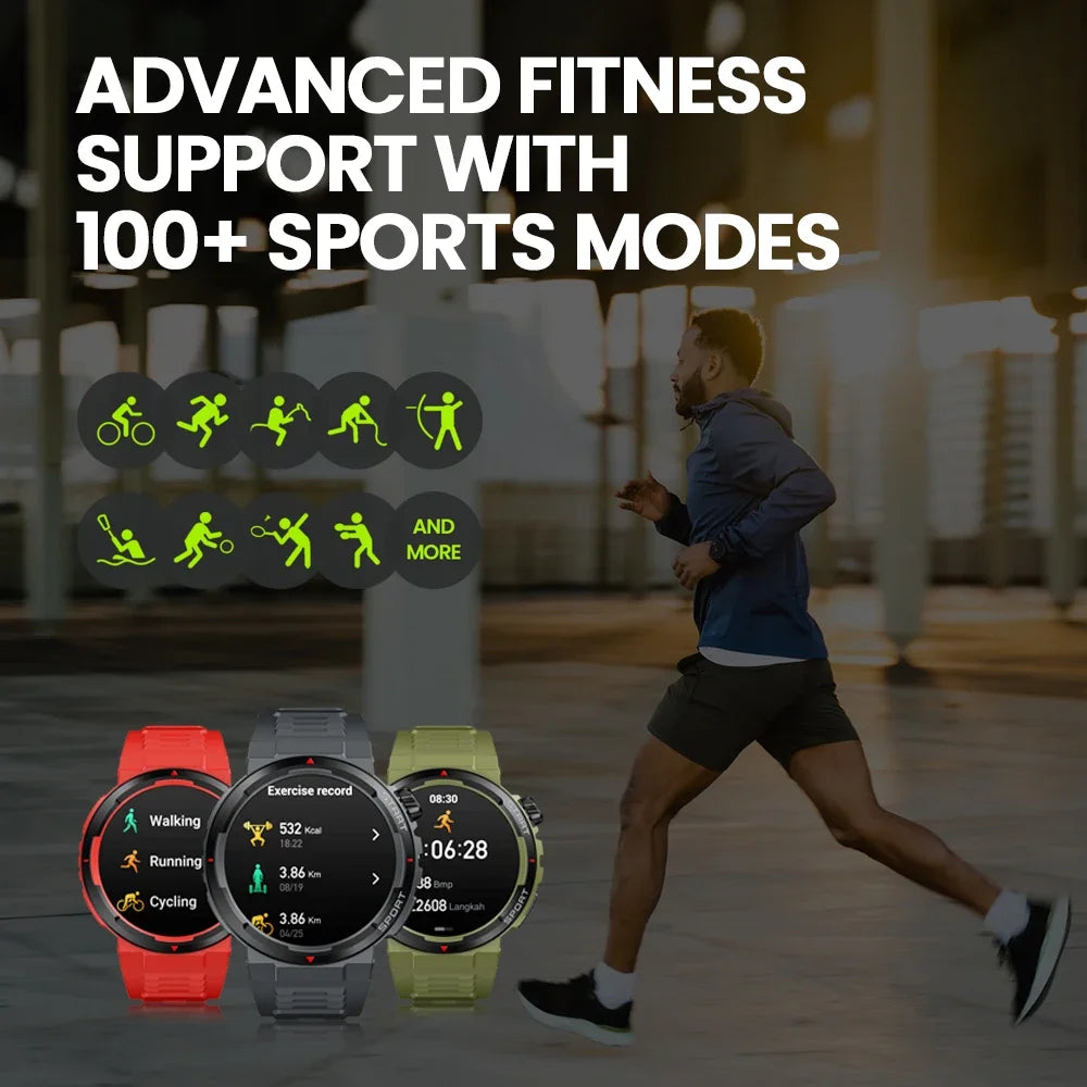 Nouvelle montre connectée Zeblaze Ares 3 Plus avec écran AMOLED HD de 1,43'', appels vocaux et suivi interactif 3D de la santé et de la forme physique