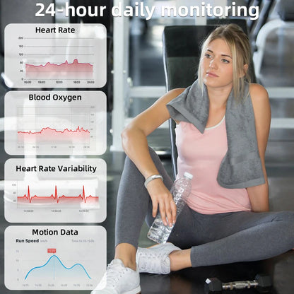 New Men Smart Bracelet Women Health Heart Rate Sleep Monitor Sport GPS Tracker Step Count Smart Band IP68 Waterproof Smartwatch