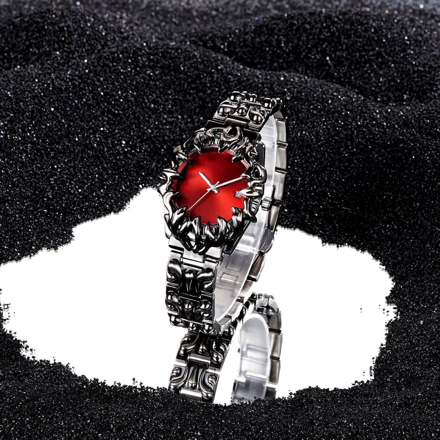 montres tendance hétéroclites en forme de griffe, en albâtre, style rétro, Y2K, euro-américaines, montres spéciales de niche avancées sur Instagram